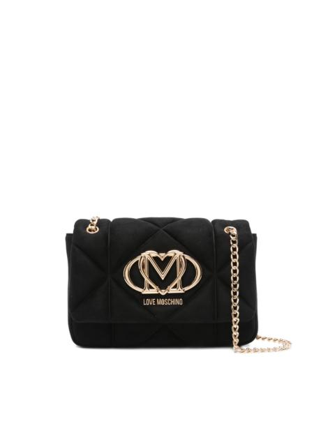 Moschino quilted logo-plaque cross body bag