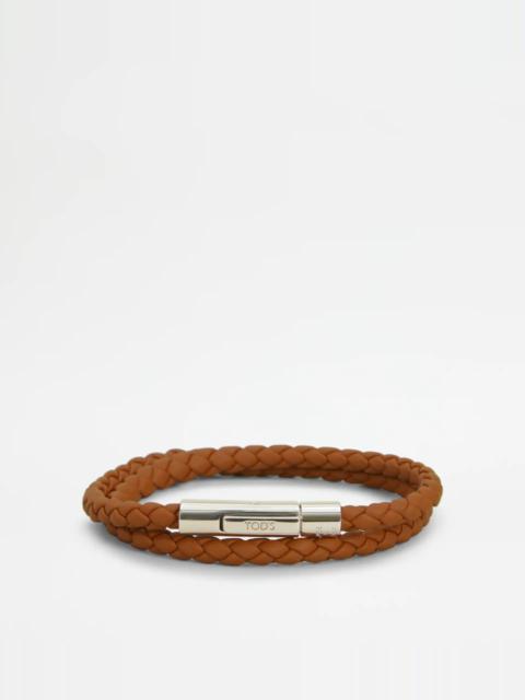 MYCOLORS BRACELET IN LEATHER - BROWN