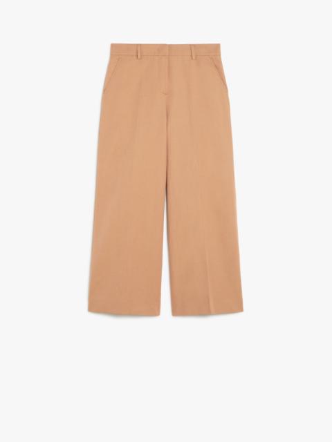 WEEKEND Max Mara ZIRCONE Cotton and linen canvas trousers