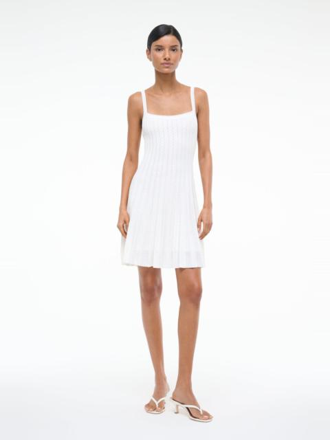 STAUD STAUD ELLEN MINI DRESS IVORY