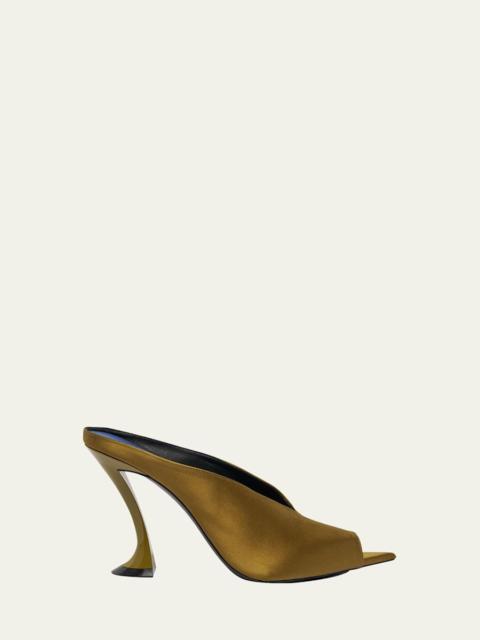 Lanvin 100mm Satin Mule Pumps