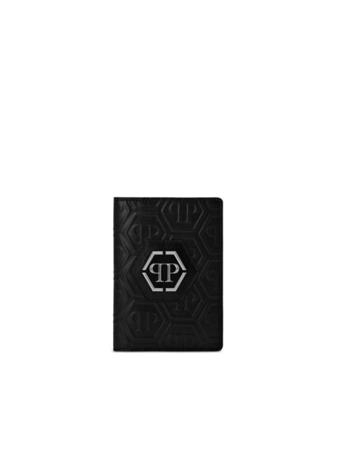 PHILIPP PLEIN logo-plaque passport cover