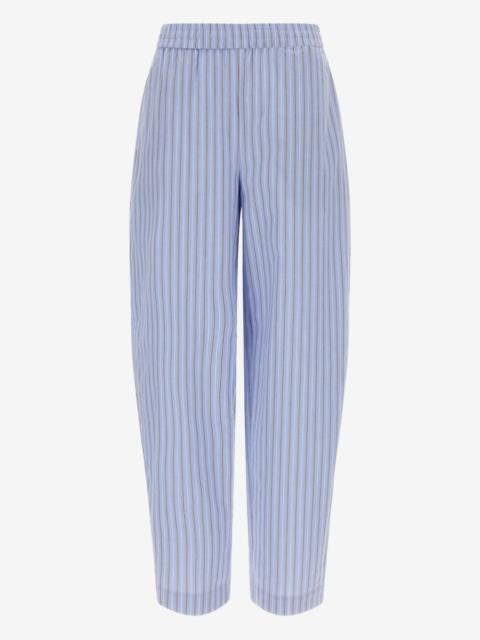 ROTATE striped cotton trousers