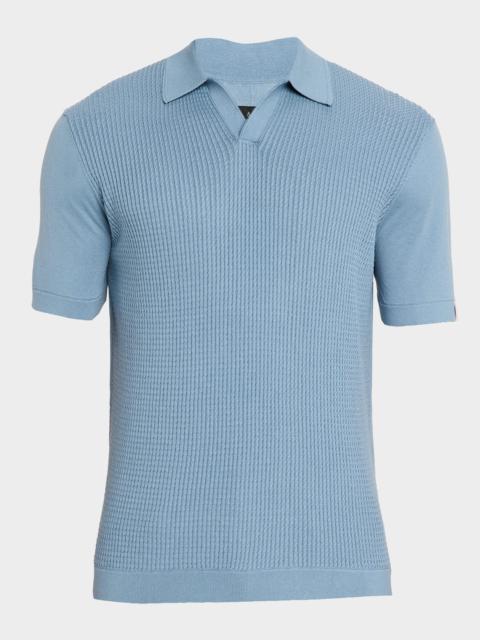 rag & bone Men & apos;s Saxon Silk-Cotton Polo Shirt