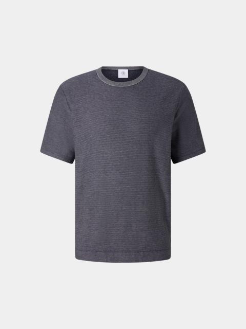 BOGNER Horton knitted shirt in Navy blue