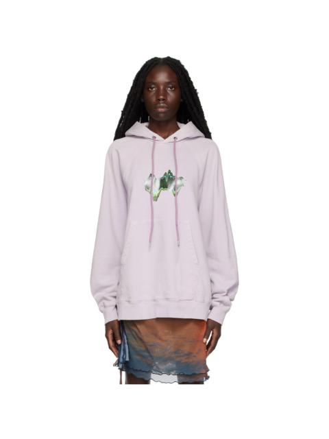 Purple Print Hoodie