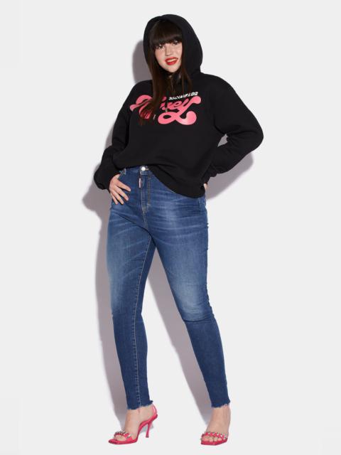 DSQUARED2 HONEY HIGH WAISTED TWIGGY JEANS