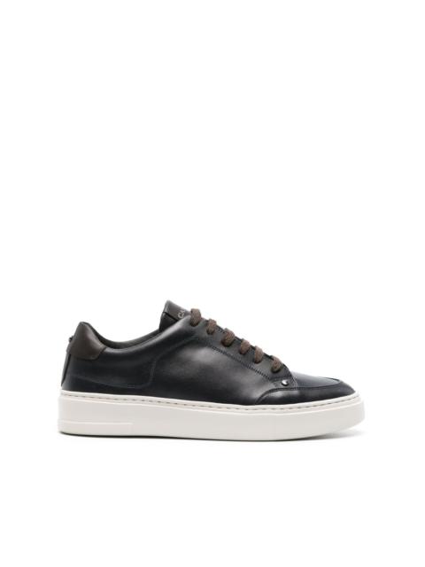 Canali leather low-top sneakers