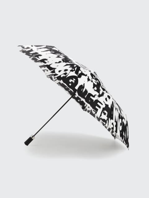 Alexander McQueen Graffiti Collapsible Umbrella