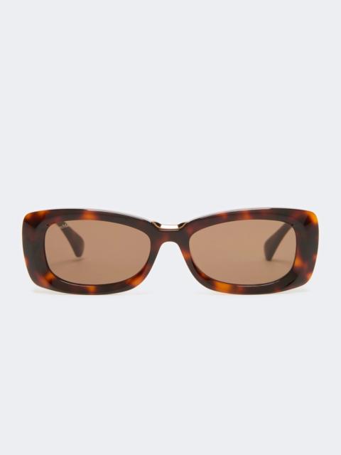 Max Mara ELODIA Rectangular sunglasses - TAWNY BRONZE BROWN