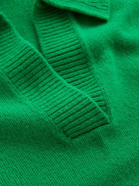 BODEN Marion Merino Henley Sweater-Rich Emerald