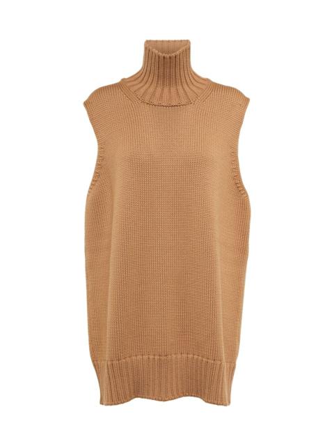 Jil Sander chunky 니트 sleeveless 상단