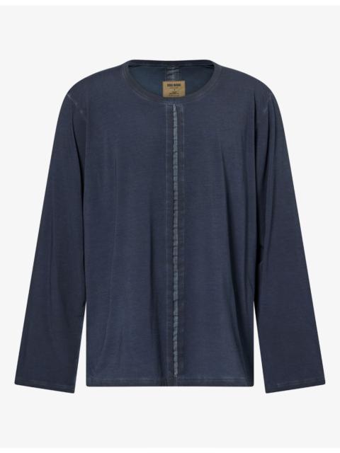 UMA WANG Seam-Detail Long-Sleeved Stretch-Cotton T-Shirt
