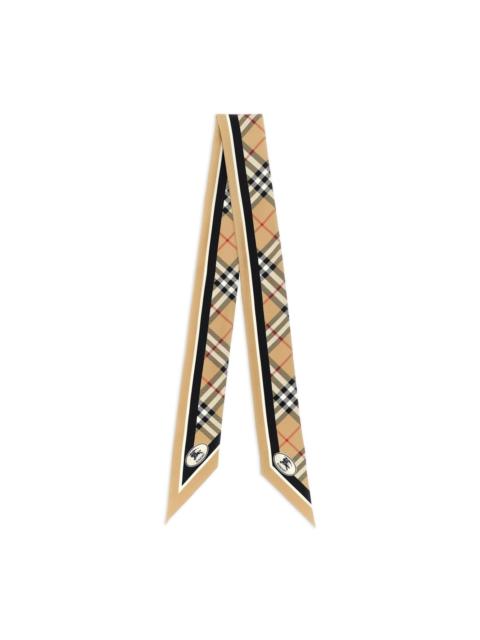 Burberry check-pattern silk bandeau
