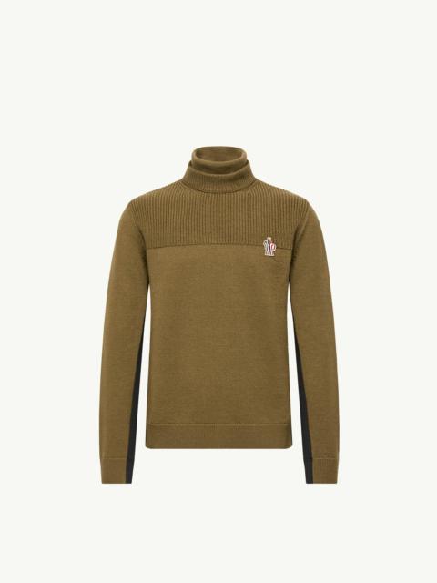 Moncler Grenoble Logo Wool Blend Turtleneck