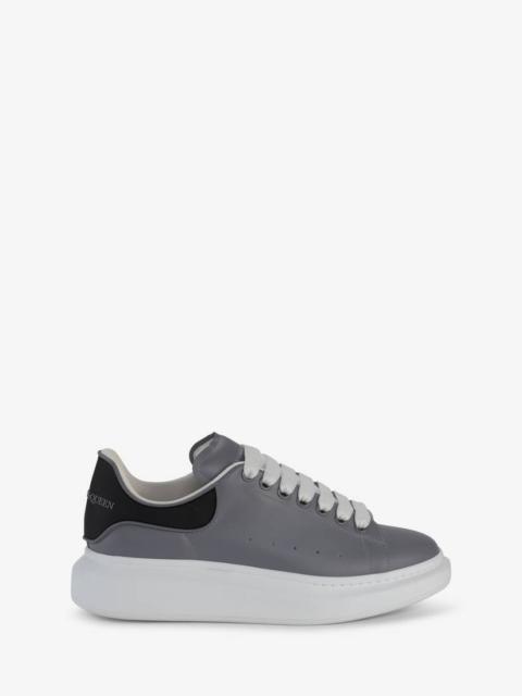 Alexander McQueen Men's Oversized Sneaker in Gun Grey