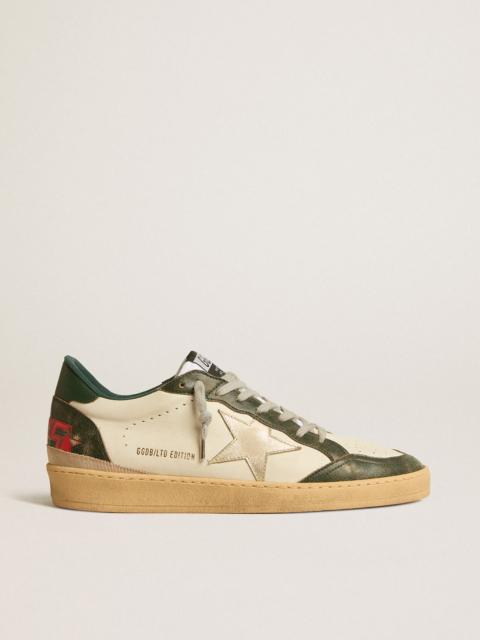Ball Star LTD with platinum leather star and green leather heel tab