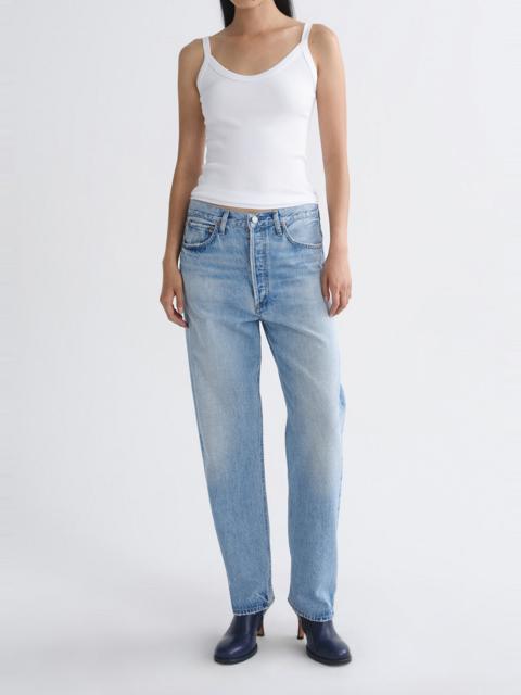 AGOLDE 90'S JEAN MID RISE STRAIGHT (WEIGHTLESS) IN STREAM