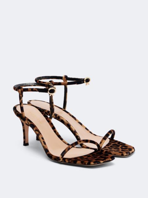 Gianvito Rossi Leopard print velvet sandals