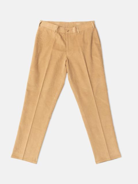 J. PRESS SOLID TAN NARROW WALE CORDUROY TROUSER - TRIM FIT