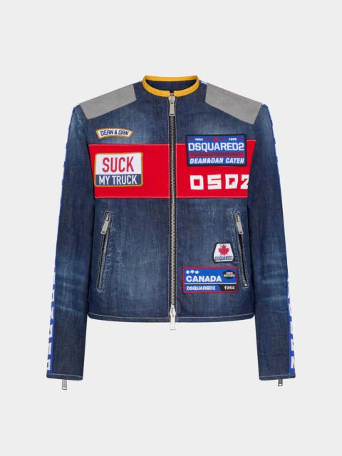 DSQUARED2 ZIPPED DENIM JACKET
