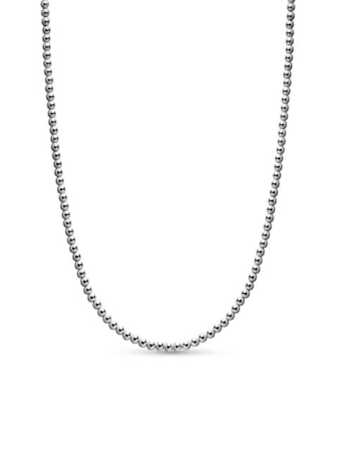 DAVID YURMAN Men's Spiritual Beads Metal Bead Necklace in Sterling Silver, 4MM - Silver