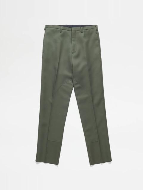 Tod's RIDING TROUSERS - GREEN