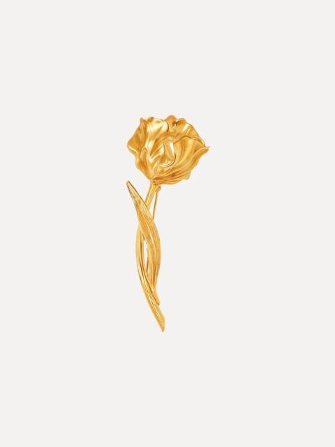 Oscar de la Renta IRIS BUD BROOCH