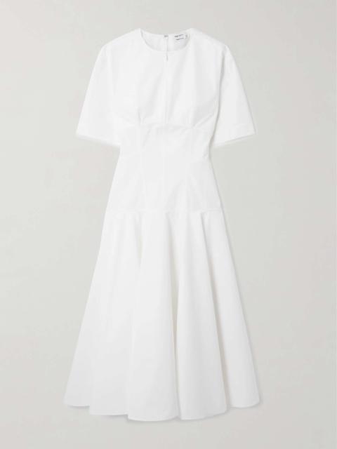 Alexander McQueen Day organic cotton-poplin midi dress White