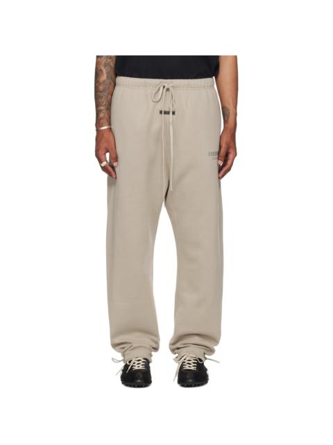 ESSENTIALS Taupe Relaxed Fleece Sweatpants