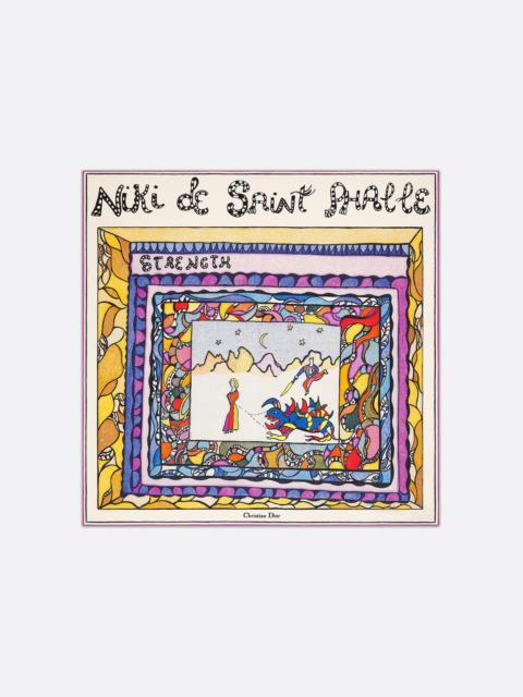 Dior Niki de Saint Phalle Princess %u0026 Dragon 70 Square Scarf