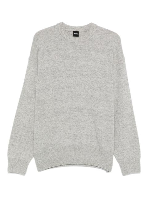 BOSS crew-neck long-sleeve sweater