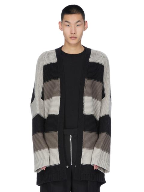 Rick Owens Pitti Cardigan Black And Pearl