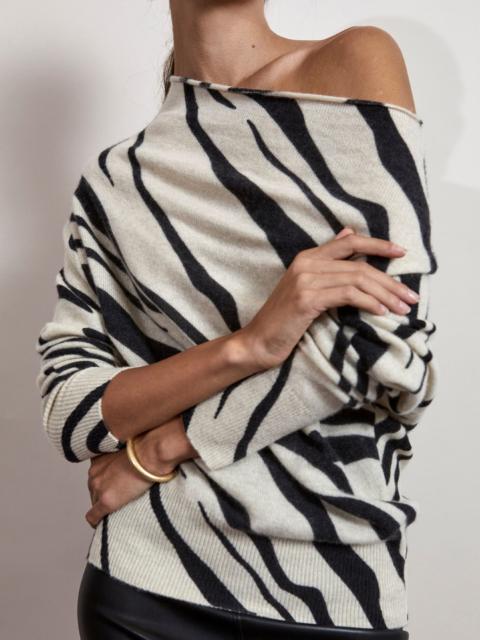 BROCHU WALKER The Lori Printed Off Shoulder