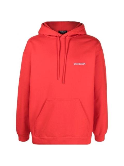 BALENCIAGA Men's Balenciaga Hoodie Regular Fit in Red