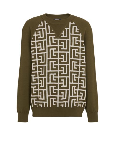 Balmain Wool jumper with monogram