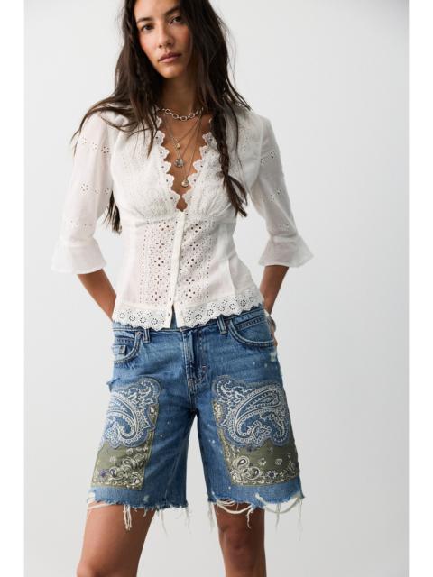 FREE PEOPLE We The Free Reverie Patchwork Shorts
