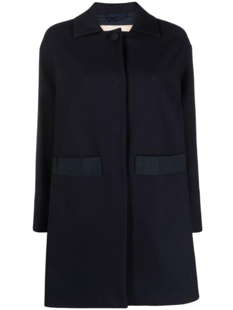 Herno long-sleeve high-low coat