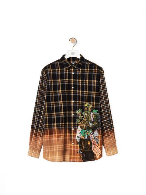 Loewe Printed flannel shirt in organic cotton