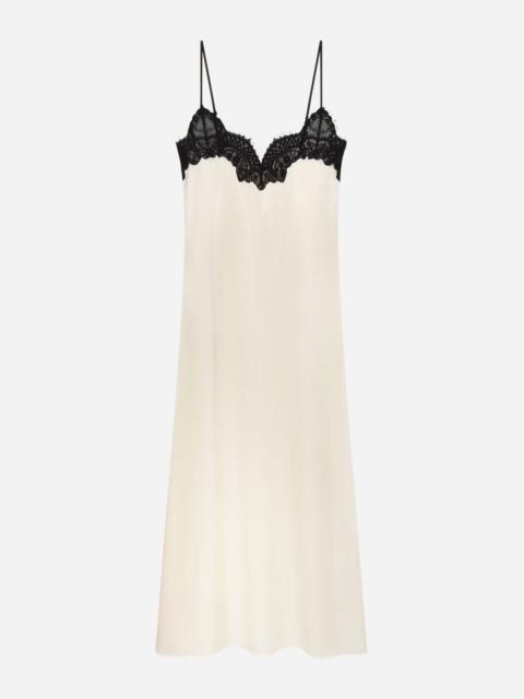 CO Lace Slip Dress in Silk