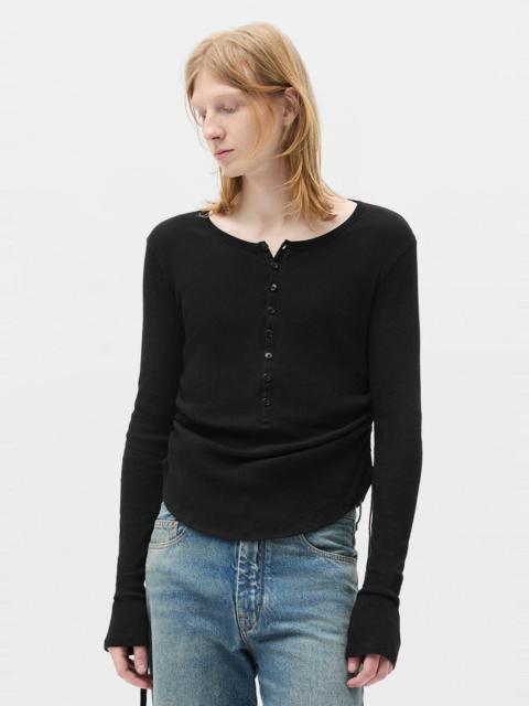 Ann Demeulemeester Hamar Wrinkled Serafino Top
