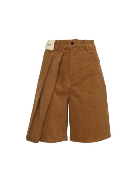 BONBOM Two-Tuck Corduroy Shorts