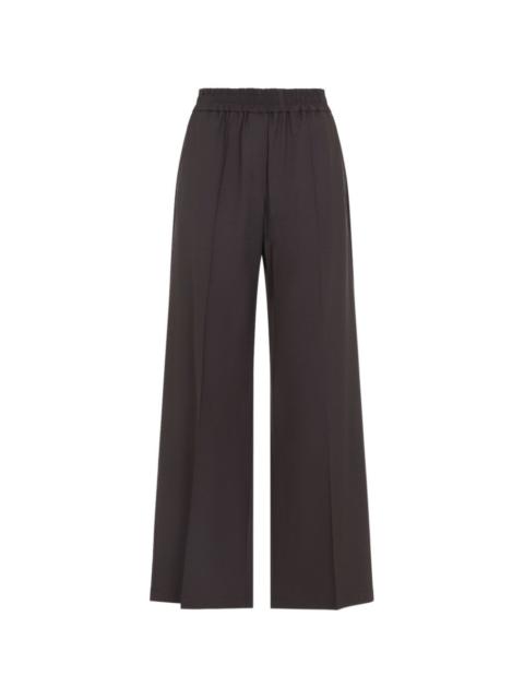 Brunello Cucinelli elasticated-waist pressed-crease trousers