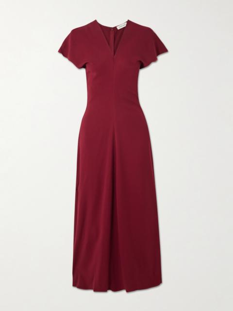 ANINE BING Zadig Gathered Crepe Maxi Dress