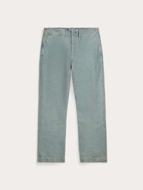 RRL by Ralph Lauren Striped Cotton-Linen Field Pant