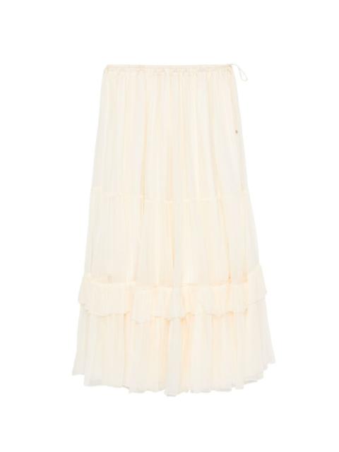 Chloé tiered ruffled maxi skirt