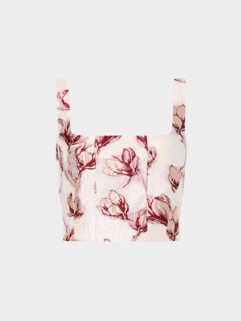 MILLY Paige Floral Top