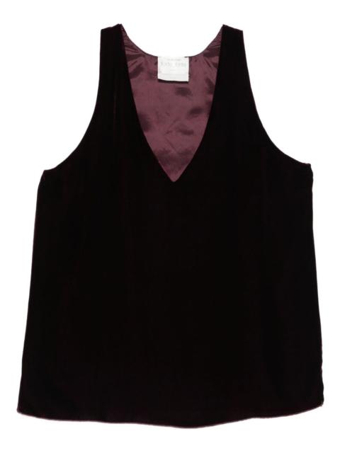 forte_forte velvet V-neck top