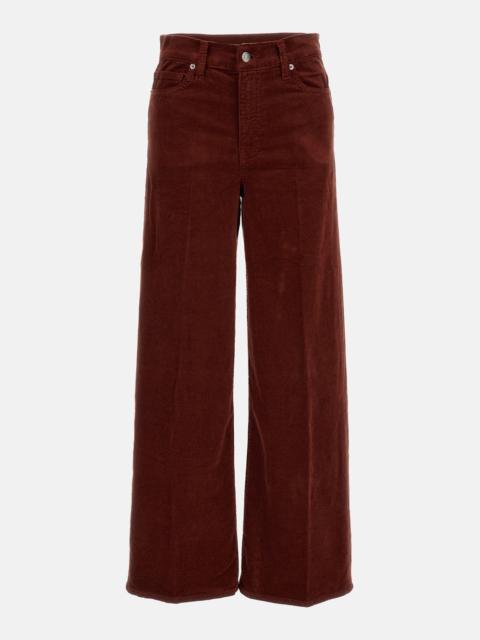 FRAME SLIM PALAZZO TROUSERS IN CORDUROY