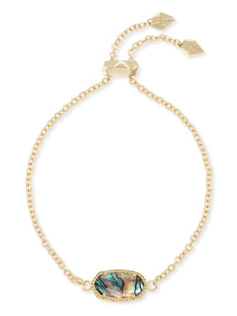 KENDRA SCOTT Elaina Gold Chain Bracelet in Abalone Shell